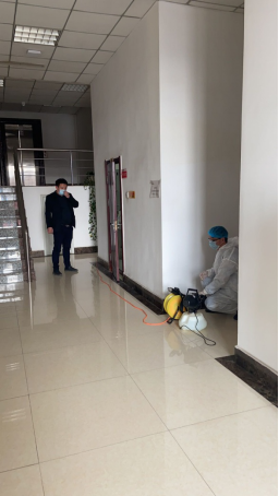 專業(yè)消毒 保障返崗工作安全